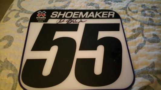 Jacob Shoemaker X-Games Number Plate