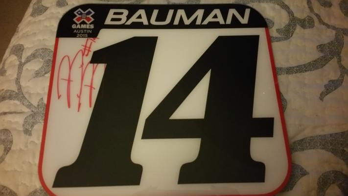 Briar Bauman X-Games Number Plate (mini)