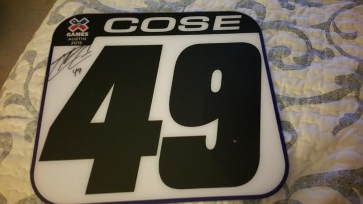 Chad Cose X-Games Number Plate (mini)
