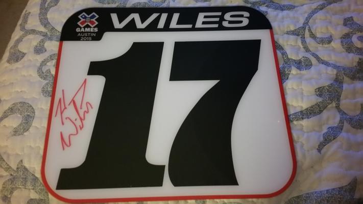 Henry Wiles X-Games Number Plate (mini)