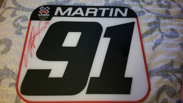 Mikey Martin X-Games Number Plate (mini)