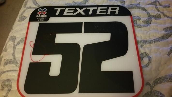 Shayna Texter X-Games Number Plate (mini)