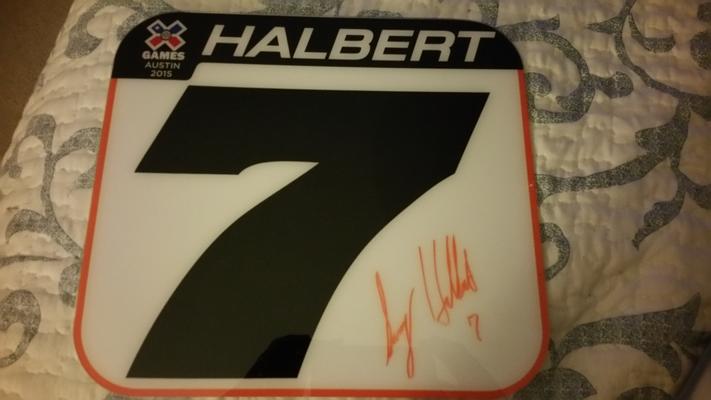 Sammy Halbert X-Games Number Plate (mini)
