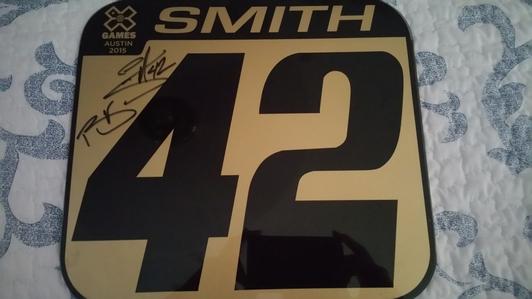 Bryan Smith Gold X-Games Plate - Black Signature