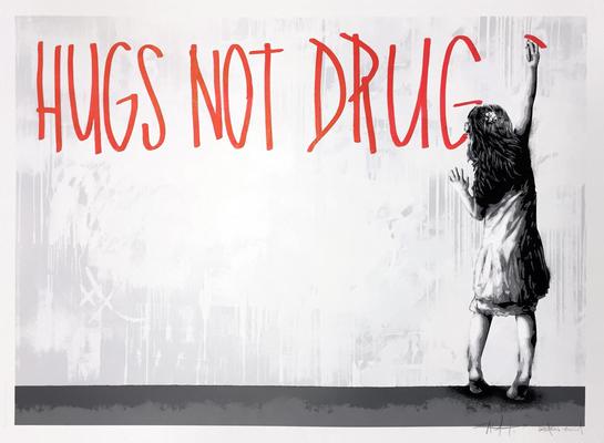 Whatson/Zacharevic Collab - HUGS NOT DRUGS