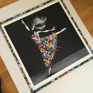 Martin Whatson - Handsprayed spacers for framing (Black background)