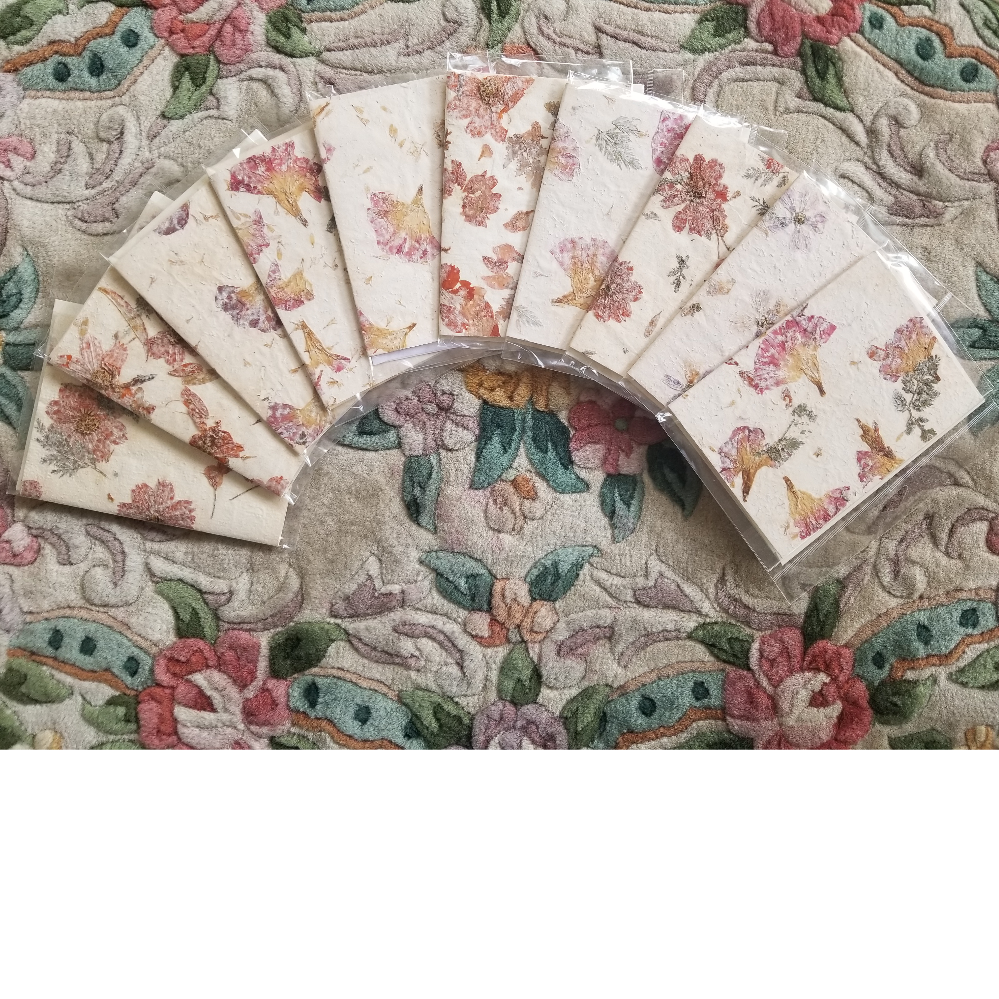 Xuan Paper Pressed Flower Cards
