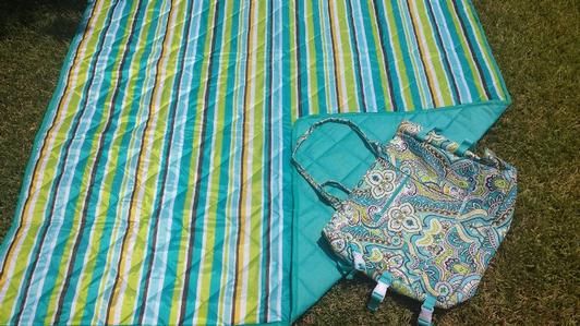 laura ashley beach bag