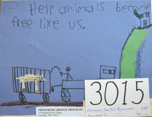 Animals Are Not Prisoners - by Hayden S. from Frostburg Bridge Program