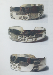 Derek Wilson Signed Haisla Nation Silver Bracelet 