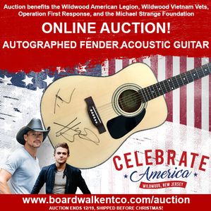 Autographed Fender Acoustic TIM MCGRAW AND HUNTER HAYES