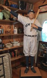 Life Size Babe Ruth Hydrocal Sculpture