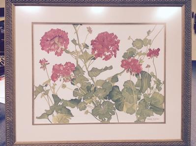 "Red Geraniums" Framed Earle McKey III Print