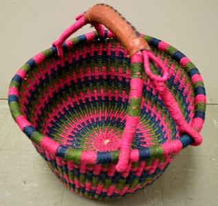 African Basket (pink)