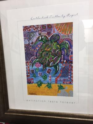 Rogest - Leatherback Turtle  -Framed Print
