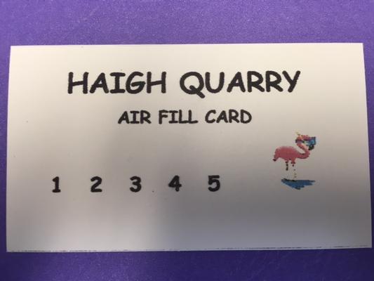 Air Fill Card - Haigh Quarry