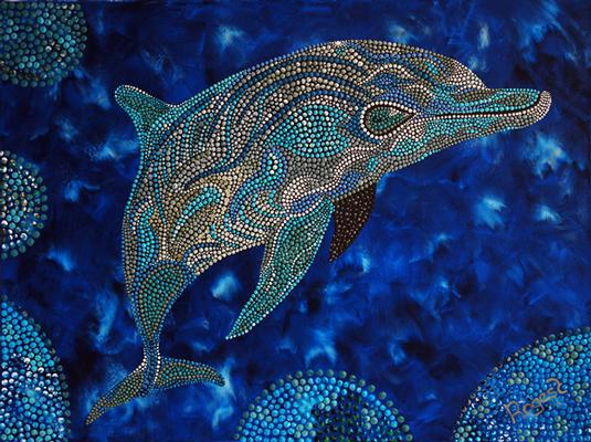 Rogest Print Dolphin - autographed at show