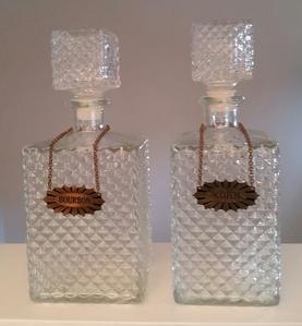 Pair of Crystal Liquor Decanters