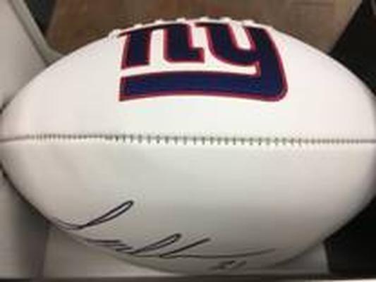 Autographed NY Giants Football