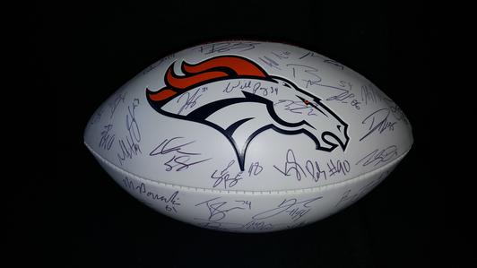 Denver Broncos Team Signed Football