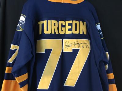 Signed Sabres Jersey - Turgeon