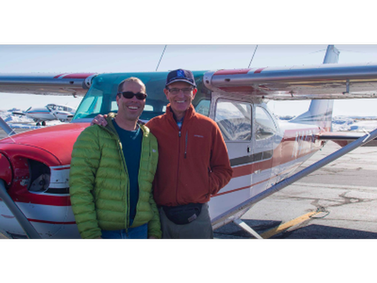 Scenic overflight with one of Wyoming's most experienced small-plane pilots