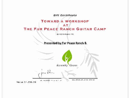 Fur Peace Ranch Workshop 