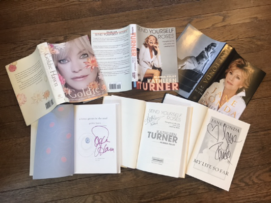 Starring Three Leading Ladies: Signed Book Collection by Jane Fonda, Kathleen Turner & Goldie Hawn