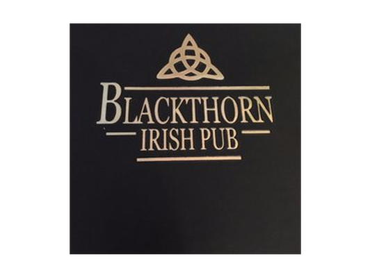 Enjoy dinner or drinks at Blackthorn Irish Pub $50 gift certificate