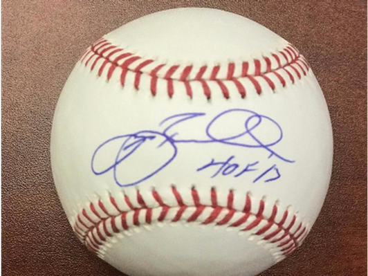 Jeff Bagwell Autographed Hall of Fame Baseball