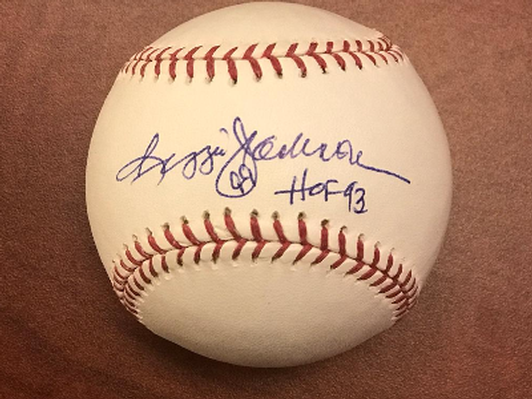 Reggie Jackson Autographed Hall of Fame Baseball