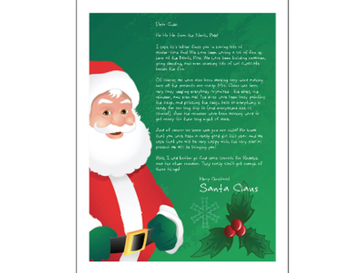 Letter FROM Santa