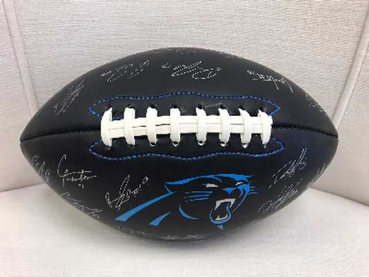 Panthers Autographed Team Football 