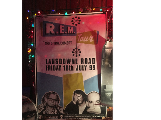 Large REM Lansdowne Road poster 1999