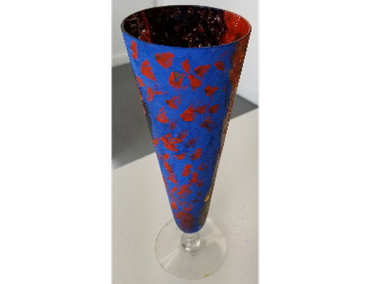 Colors of the Ocean Wine Flute