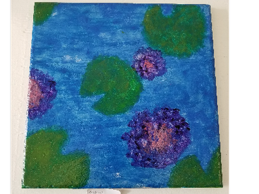 "Finding Calm on a Lily Pad" Tile