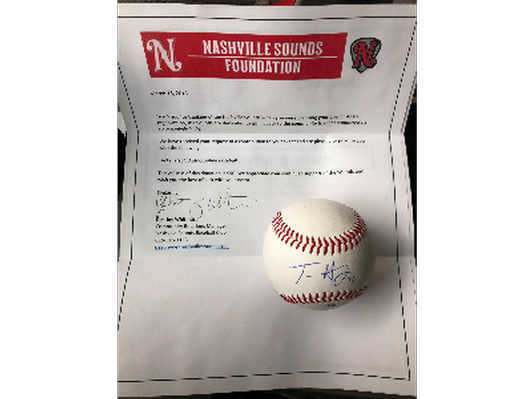 Nashville Sounds: Tucker Healy Autographed Baseball