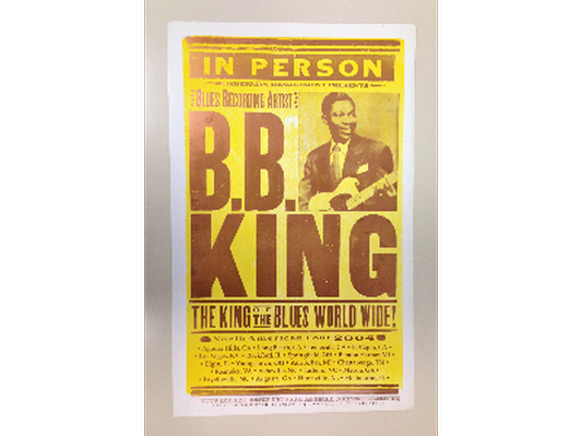 B.B. King show poster