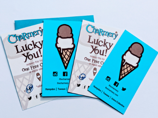The Charmery 4 cones gift cards