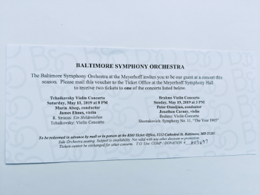 Baltimore Symphony Orchestra Concert