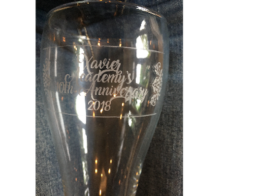 Custom Etched Tall Beer Glasses