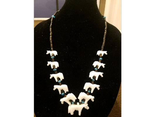 SOLD! - Native American Horse Fetish Necklace