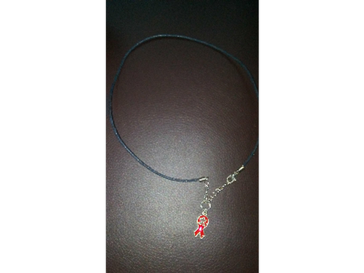 Awareness ribbon necklace