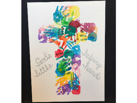 Preschool Art - Cross Canvas Art