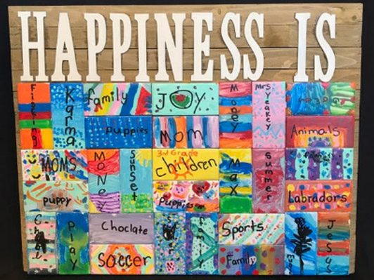 3rd Grade Art - Happiness Is...