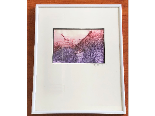 Monoprint (framed with stand) by Nancy Struck