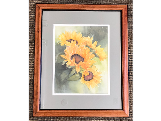 Sunflower Watercolor by Nina Miller