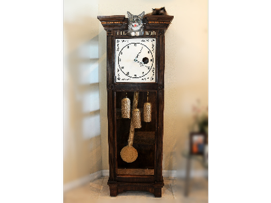 Lil Bub's Grandmother Clock Cat Tower