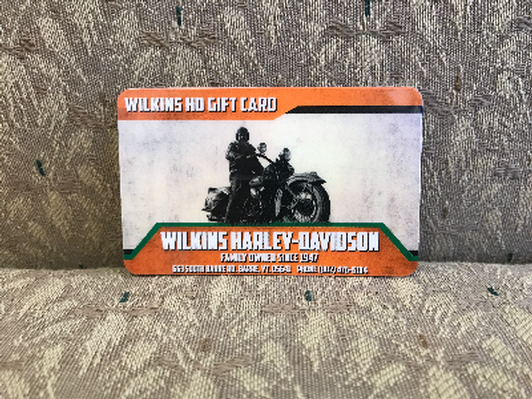 $60 Gift Card from Wilkin's Harley Davidson