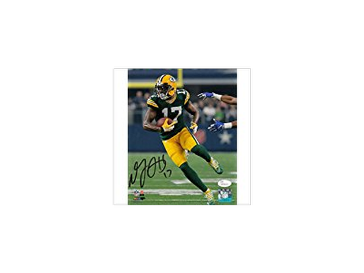 Davante Adams Green Bay Packers Autographed 8 x 10 Green